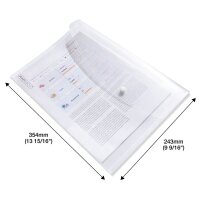 RAPESCO® Dokumententaschen ECO GRS DIN A4 transparent klar, 10 St.  ( 1816 )