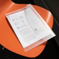 RAPESCO® Dokumententaschen ECO GRS DIN A4 transparent klar, 10 St.  ( 1816 )