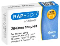 RAPESCO® Heftklammern 26/6, 1.000 St.