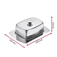 WESTMARK Butterdose silber, 1 St.