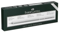 FABER-CASTELL Jumbo GRIP 2001 Bleistifte B silber, 12 St.
