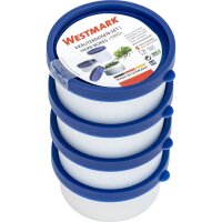 WESTMARK Frischhaltedosen Trio 3,9 cm hoch weiß...