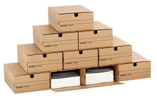 Top-Print Archivboxen braun 24,4 x 32,1 x 12,5 cm, 10 St.