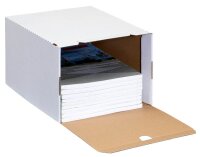 Top-Print Archivboxen weiß/rot 24,4 x 32,1 x 18,5 cm, 10 St.