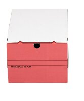 Top-Print Archivboxen weiß/rot 24,4 x 32,1 x 18,5 cm, 10 St.