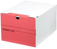 Top-Print Archivboxen weiß/rot 24,4 x 32,1 x 18,5 cm, 10 St.
