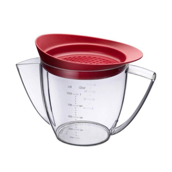 WESTMARK Fetttrennkanne transparent, rot