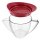 WESTMARK Fetttrennkanne transparent, rot