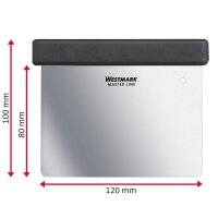 WESTMARK Teigschaber Master Line schwarz, silber 13,0 cm