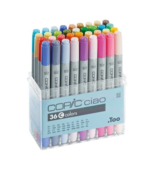 COPIC® Ciao C Layoutmarker-Set farbsortiert 1,0 + 6,0 mm, 36 St.