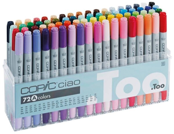COPIC® Ciao A Layoutmarker-Set farbsortiert 1,0 + 6,0 mm, 72 St.
