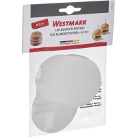 WESTMARK Burger-Trennpapier Mini weiß 7,0 x 7,0 cm,...