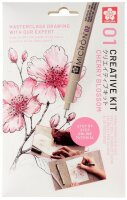 Sakura Kirschblüte Malset schwarz, 1 Set