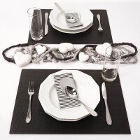 4 WESTMARK Platzsets Coolorista schwarz 32,5 x 45,0 cm  ( 1025019150 )