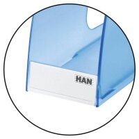 HAN Stehsammler TWIN 1611-64D blau-transparent...