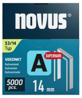 novus Tackerklammern Feindraht superhart 53/14, 5.000 St.
