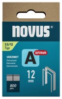 novus Tackerklammern Feindraht superhart 53/12, 800 St.