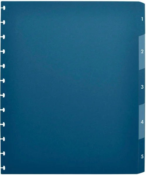 OXFORD Ordnerregister vario-zipp DIN A4 Vollformat 1-5...