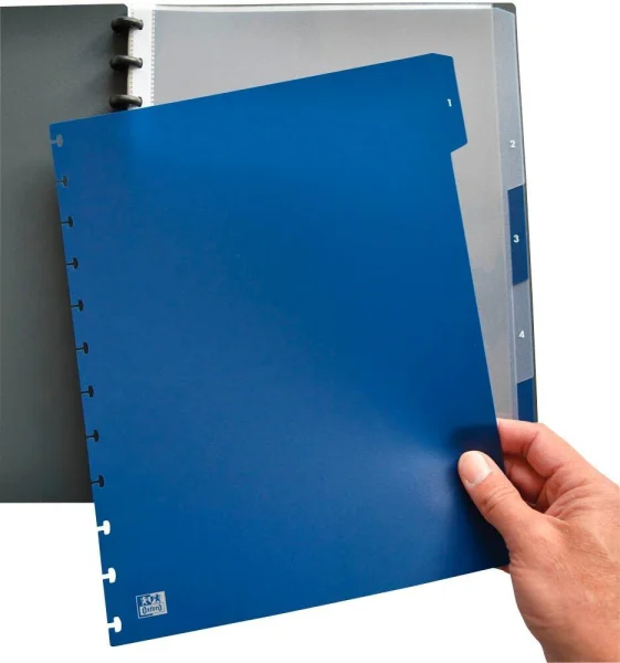OXFORD Ordnerregister vario-zipp DIN A4 Vollformat 1-5...