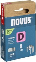 novus Tackerklammern 53F Flachdraht 8 mm, 1.200 St.