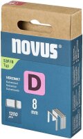 novus Tackerklammern 53F Flachdraht 8 mm, 1.200 St.