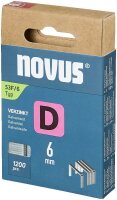 novus Tackerklammern 53F Flachdraht 6 mm, 1.200 St.