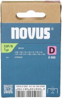 novus Tackerklammern 53F Flachdraht 6 mm, 1.200 St.