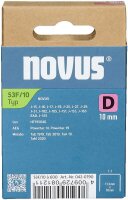 novus Tackerklammern 53F Flachdraht 10 mm, 600 St.