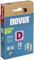 novus Tackerklammern 53F Flachdraht 10 mm, 600 St.
