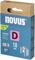 novus Tackerklammern 53F Flachdraht 10 mm, 600 St.