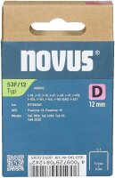 novus Tackerklammern 53F Flachdraht 12 mm, 600 St.