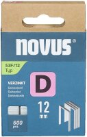 novus Tackerklammern 53F Flachdraht 12 mm, 600 St.