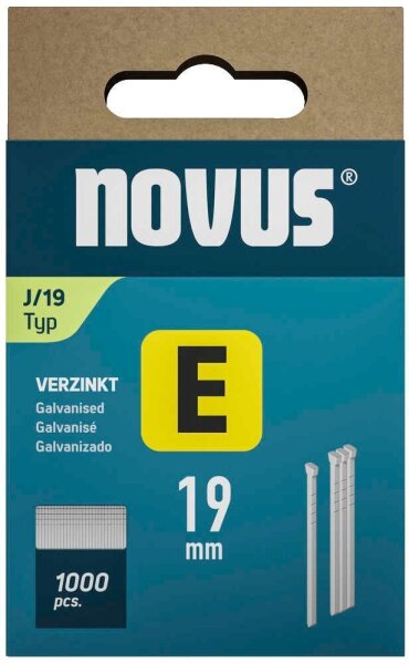 novus Tackerklammern Nägel 19 mm, 1.000 St.