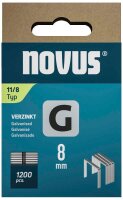 novus Tackerklammern Flachdraht 11/8, 1.200 St.