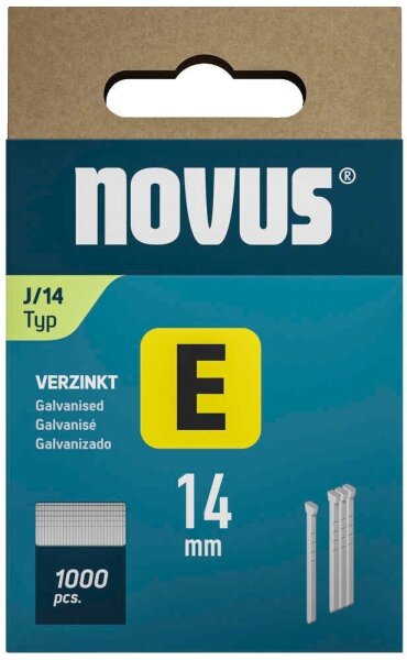novus Tackerklammern Nägel 14 mm, 1.000 St.