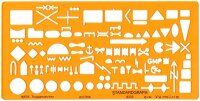 STANDARDGRAPH Zeichenschablone NATO Truppenzeichen 8355...