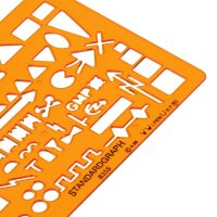 STANDARDGRAPH Zeichenschablone NATO Truppenzeichen 8355 orange