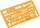 STANDARDGRAPH Zeichenschablone NATO Truppenzeichen 8355 orange