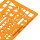 STANDARDGRAPH Zeichenschablone NATO Truppenzeichen 8355 orange