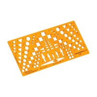 STANDARDGRAPH Zeichenschablone Planzeichen II 7358 orange