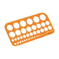 STANDARDGRAPH Zeichenschablone orange