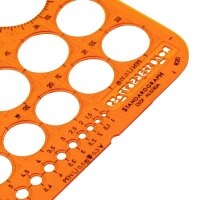 STANDARDGRAPH Zeichenschablone orange