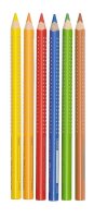 FABER-CASTELL Jumbo GRIP Buntstifte farbsortiert, 6 St.
