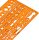 STANDARDGRAPH Zeichenschablone Taktische Zeichen NATO 8353 orange