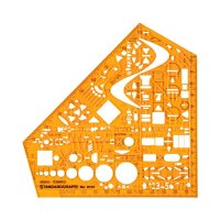 STANDARDGRAPH Zeichenschablone stano-Elektro 8191 orange