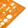STANDARDGRAPH Zeichenschablone stano-Elektro 8191 orange