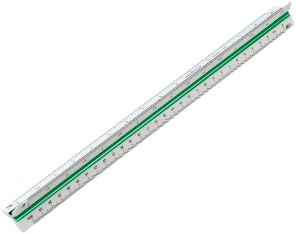 STANDARDGRAPH Dreikantmaßstab Architekt 9411 30,0 cm, weiß