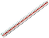STANDARDGRAPH Dreikantmaßstab Architekt 9411 30,0 cm, weiß