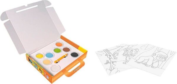 JOVI Bastelset Play & Fun Sand Painting Kit Animals mehrfarbig