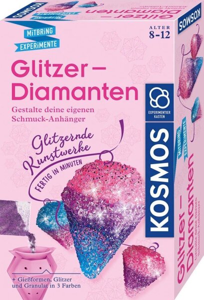 KOSMOS Experimentierkasten Glitzer-Diamanten mehrfarbig